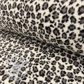 Kabátovina TEDDY JACQUARD Animal skin brown