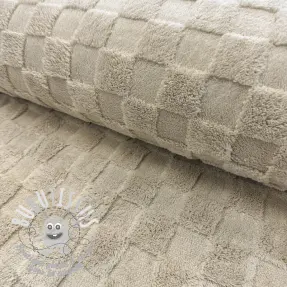 Fleece JACQUARD Check ecru