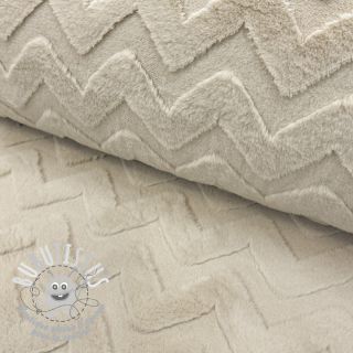 Fleece Abstract beige
