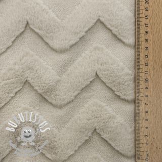 Fleece Abstract beige