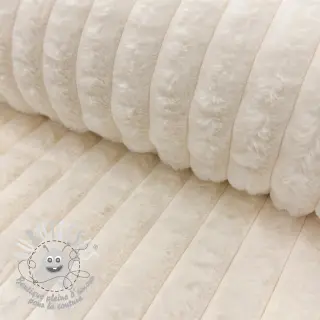 Fourrure Stripes Luxe ecru