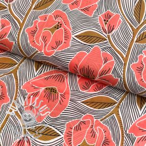 Tissu coton VOILE Timi flowers