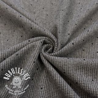 Tissu pour tailleur femme PIED DE POULE BRUSHED Studs