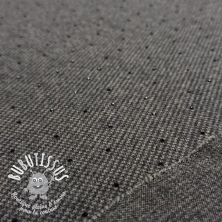 Tissu pour tailleur femme PIED DE POULE BRUSHED Studs