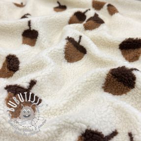 Tissu de manteau TEDDY JACQUARD Acorns