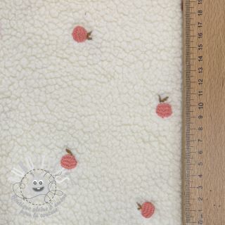 Tissu de manteau TEDDY JACQUARD EMBROIDERY Patches