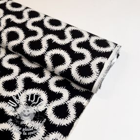 Viscose STRETCH Abstract black