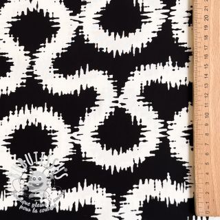 Viscose STRETCH Abstract black