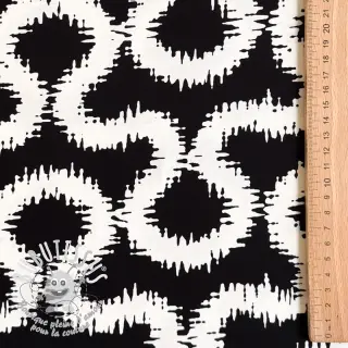 Viscose STRETCH Abstract black