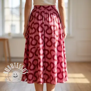 Viscose STRETCH Abstract pink