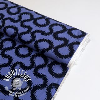 Viscose STRETCH Abstract blue
