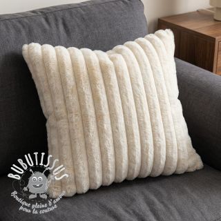 Fourrure Stripes Luxe ecru