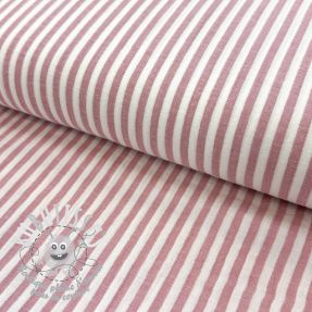 Tissu double gaze/mousseline YARN DYED Summer stripe rose