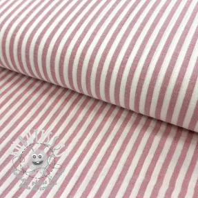 Tissu double gaze/mousseline YARN DYED Summer stripe rose