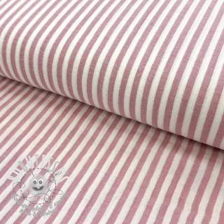 Tissu double gaze/mousseline YARN DYED Summer stripe rose