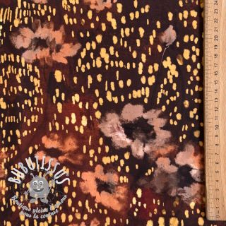 Viscose SATIN Abstract flow digital print