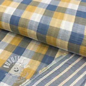 Tissu double gaze/mousseline DOUBLE SIDED Summer Check