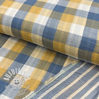 Tissu double gaze/mousseline DOUBLE SIDED Summer Check