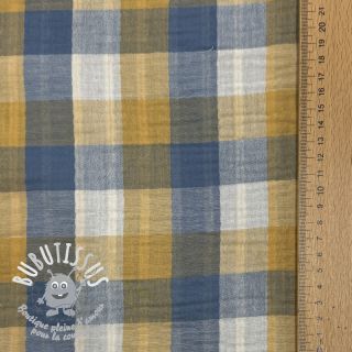 Tissu double gaze/mousseline DOUBLE SIDED Summer Check