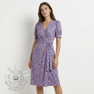 Viscose RADIANCE Abstract purple digital print