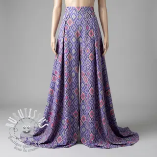 Viscose RADIANCE Abstract purple digital print