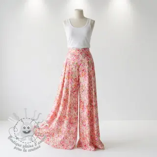 Viscose SATIN Dots digital print