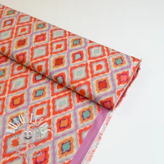 Viscose RADIANCE Abstract orange digital print
