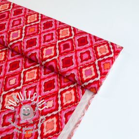 Viscose RADIANCE Abstract red digital print