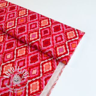 Viscose RADIANCE Abstract red digital print