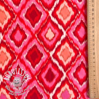 Viscose RADIANCE Abstract red digital print