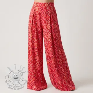 Viscose RADIANCE Abstract red digital print