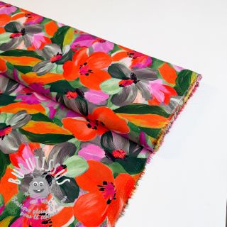 Viscose ECOVERO Flowers multi digital print