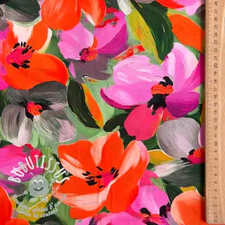 Viscose ECOVERO Flowers multi digital print