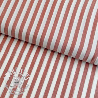 Viscose YARN DYED Stripes SMALL orange