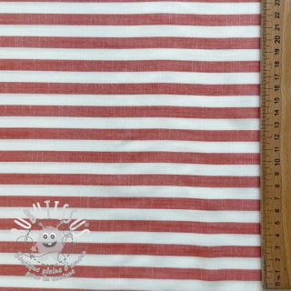 Viscose YARN DYED Stripes SMALL orange