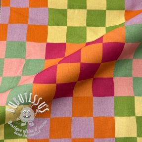 Tissu déco Joyful Block Patch digital print