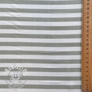 Viscose YARN DYED Stripes SMALL green