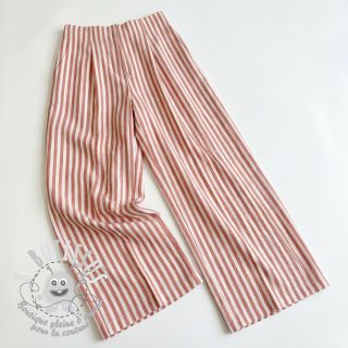 Viscose YARN DYED Stripes SMALL orange