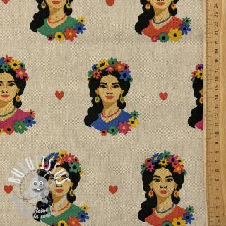 Tissu déco Linenlook premium Viva Flower Girl