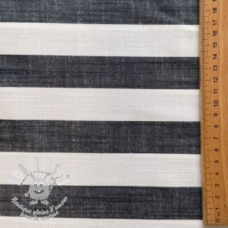 Viscose YARN DYED Stripes BIG navy