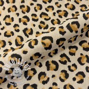 Tissu déco Linenlook premium Leopard Animal Print
