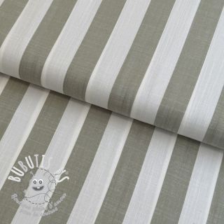 Viscose YARN DYED Stripes BIG green