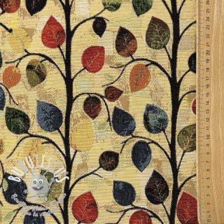 Tissu déco GOBELIN premium Leaves Funky Arty