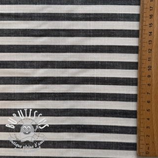 Viscose YARN DYED Stripes SMALL navy