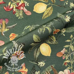Tissu déco GOBELIN premium Lemon Tropic Artisan