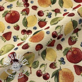Tissu déco GOBELIN premium Sweet Fruit Mix