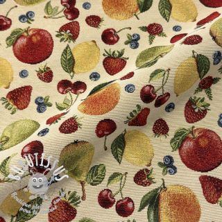 Tissu déco GOBELIN premium Sweet Fruit Mix