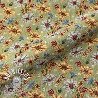 Tissu déco GOBELIN premium Floral Easter Flower