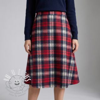 Scottish Check YARN DYED BRUSHED Atlas red