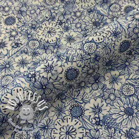 Tissu déco Linenlook Bloom Fully Mix digital print